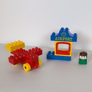 Vintage Lego Duplo Airport Building Set (Incomplete)